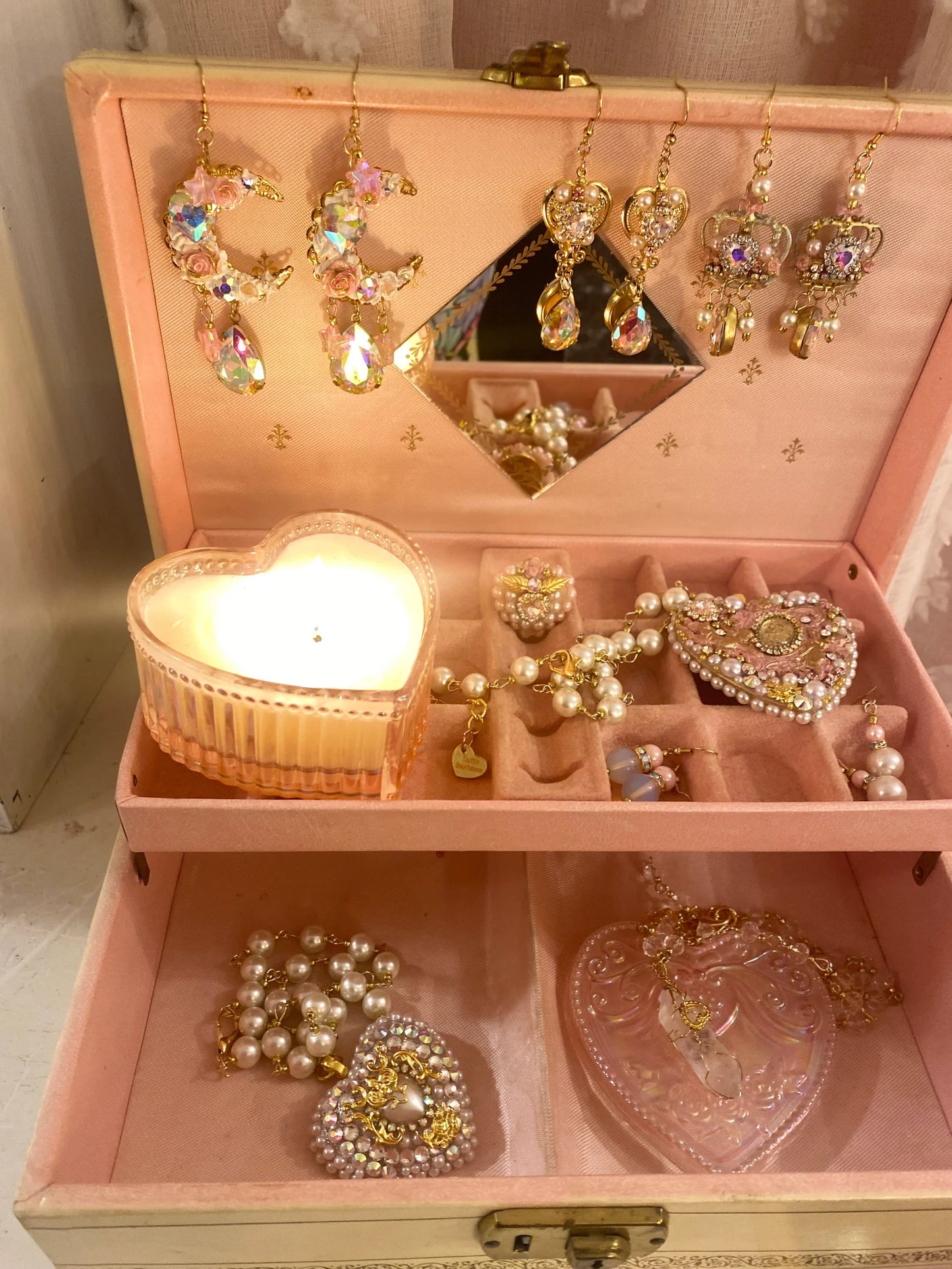 Ornate Moon Earrings