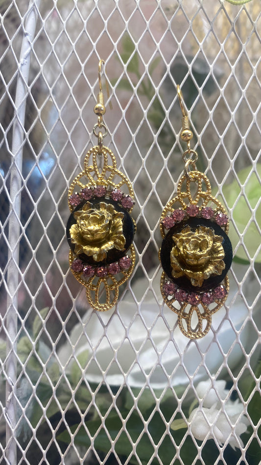 Cameo rose  Earrings