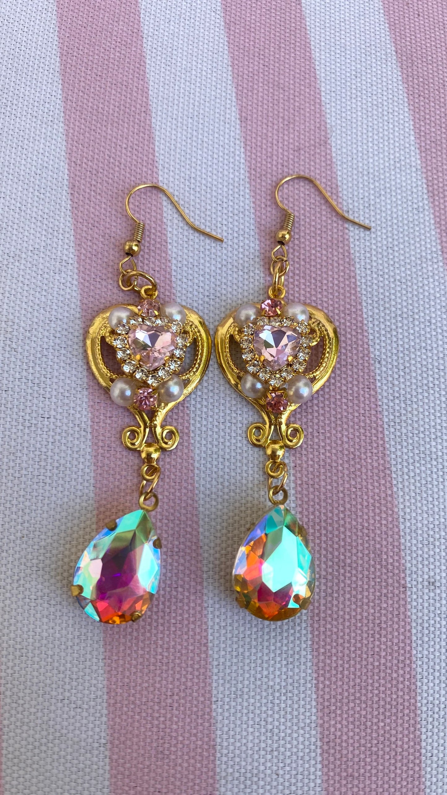 Pink heart Earrings