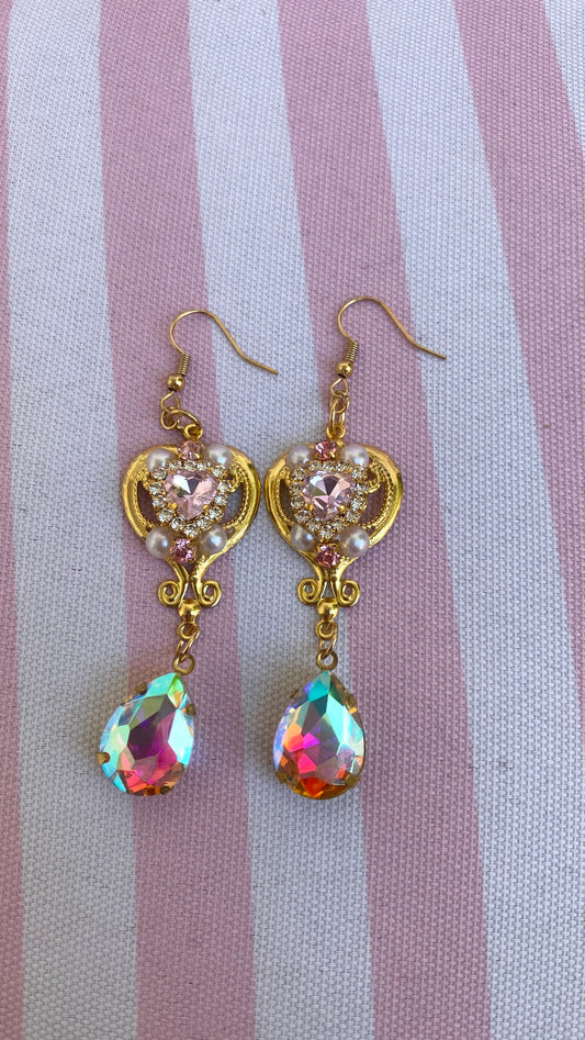 Pink heart Earrings