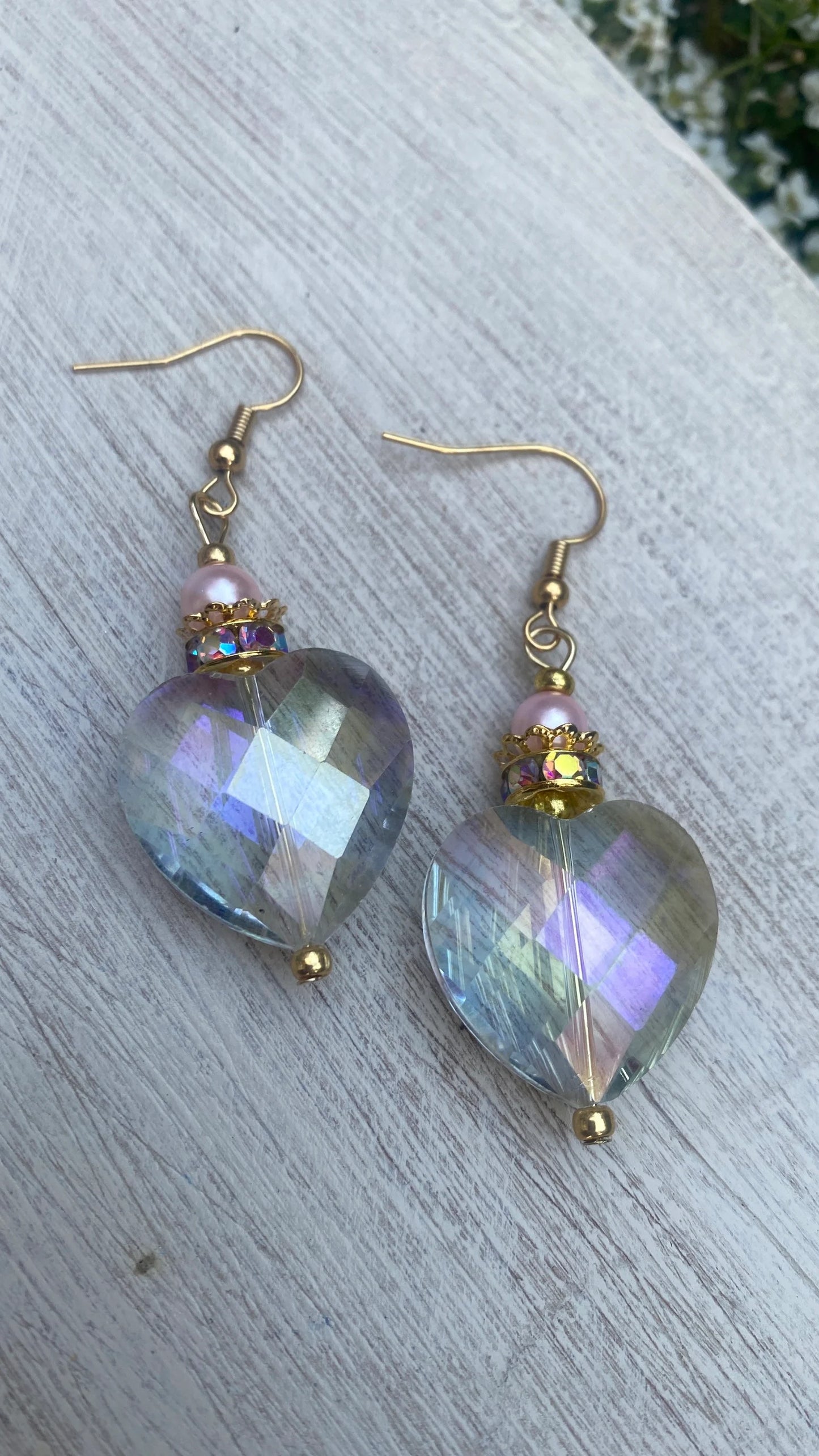 Heart beaded Earrings