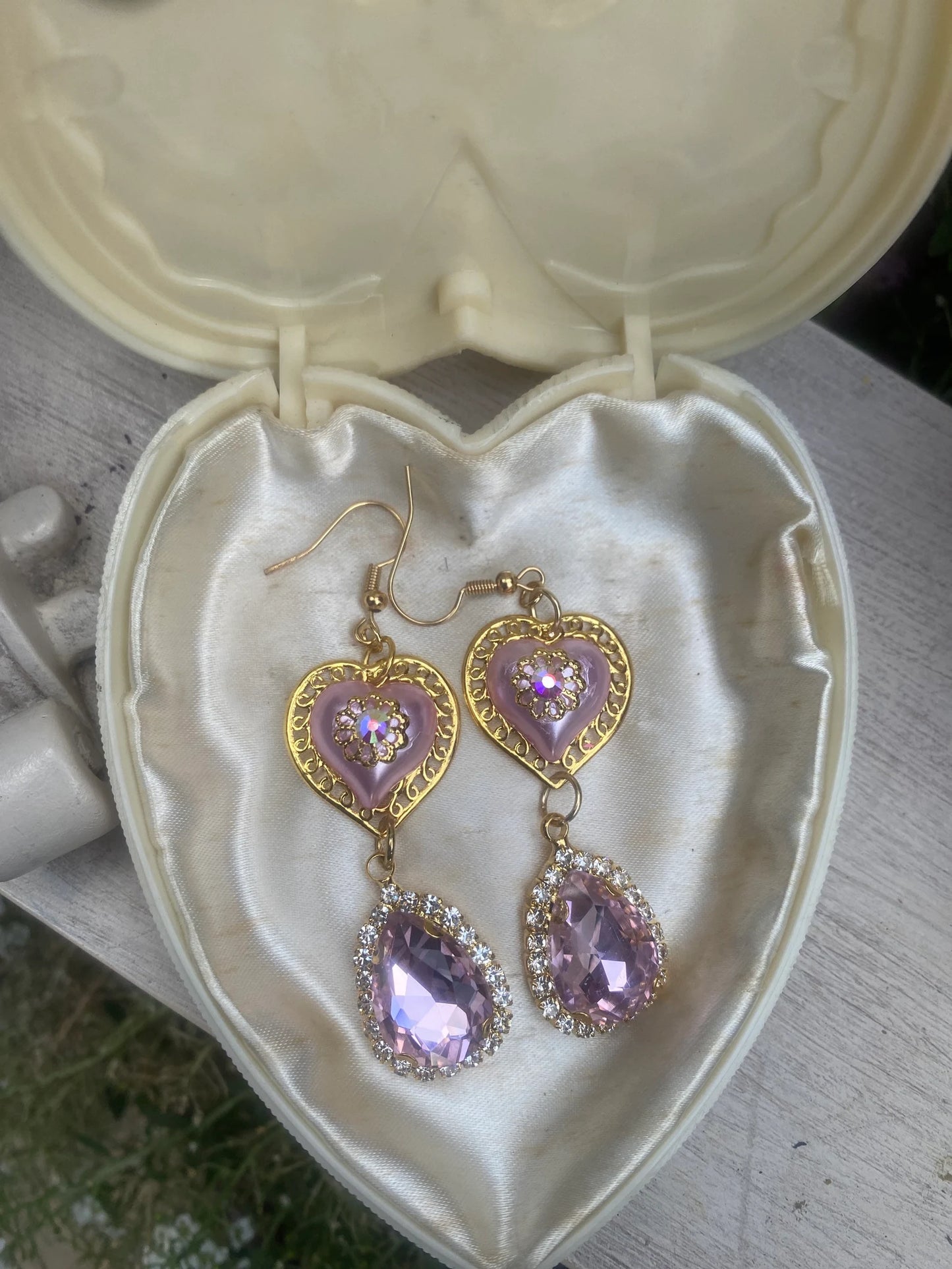 Pink heart Earrings